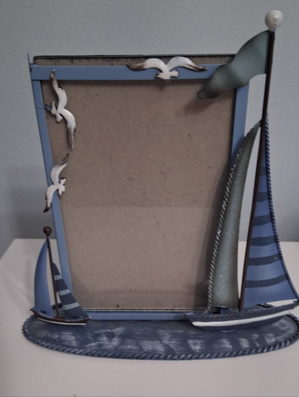 Coastal Blue Sailboat Photo Frame by